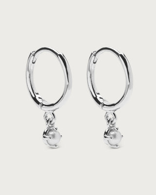 Petite Pearly Hoops earrings