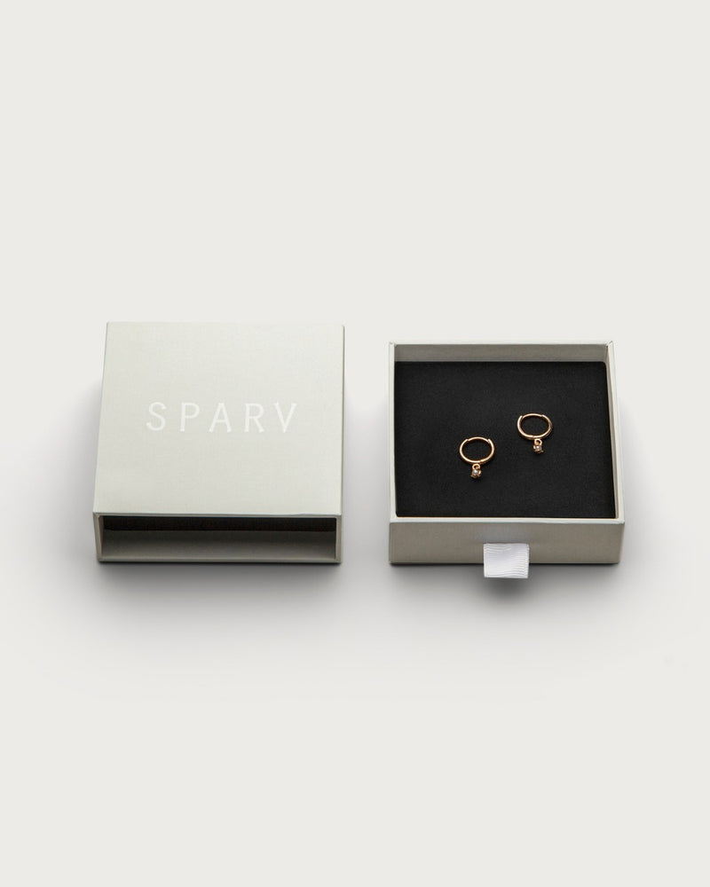 Petite Pearly Hoops earrings